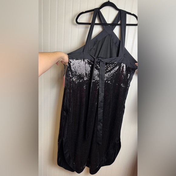 Prabal Gurung x JCP NWT black sequin dress back tie size 3X L8 - Picture 10 of 10